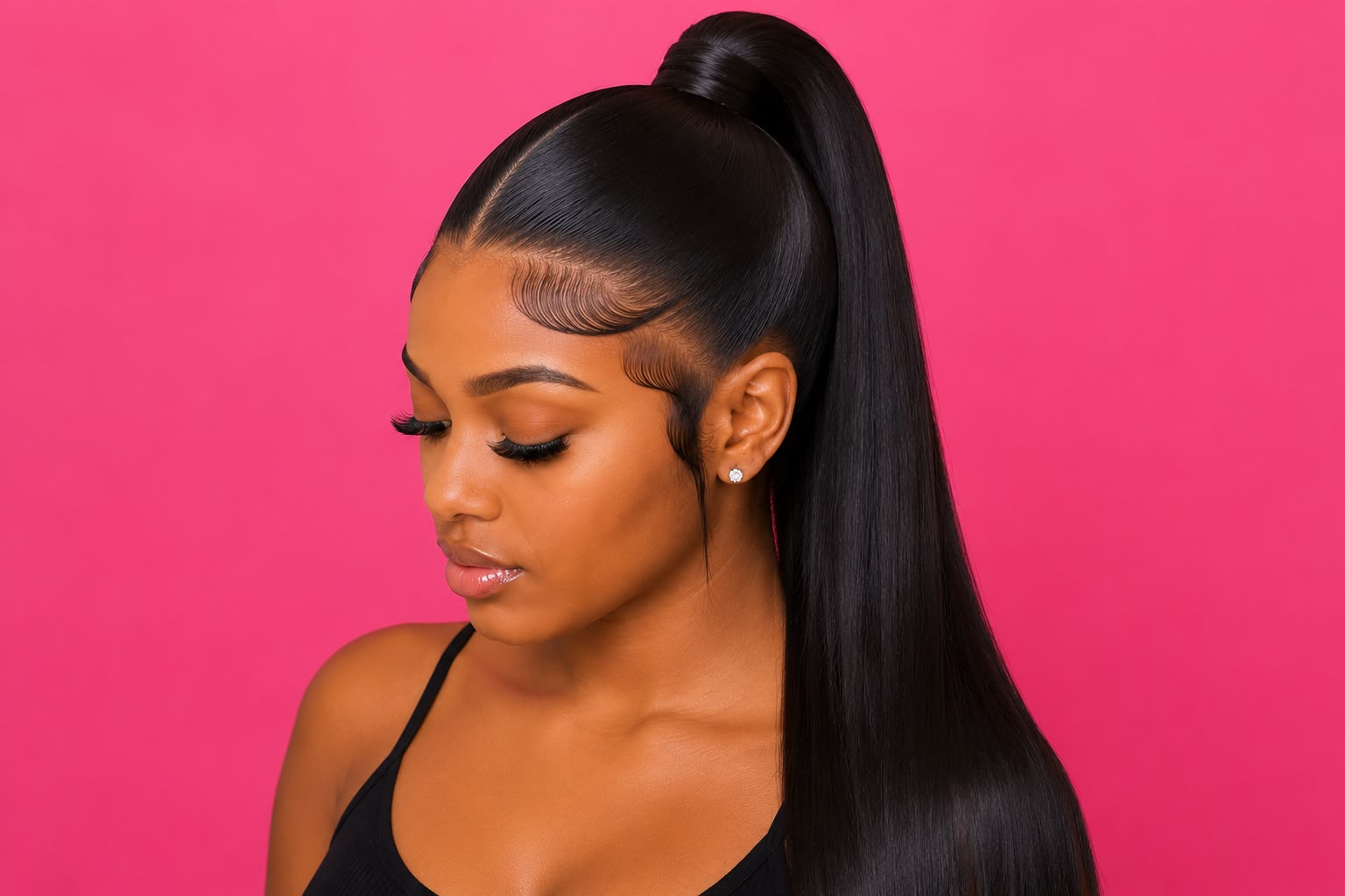 Frontal Ponytail Swiss Lace